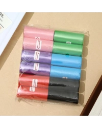 12 li Köpek Dışkı Poşet Düz Renkli Set