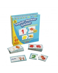 1444 EĞLENCELİ BUL SAYILAR RENKLER ŞEKİLLER