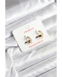 14K Gold Renk Kaplama CM Kadın Küpe