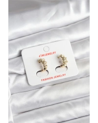 14K Gold Renk Kaplama CM Kadın Küpe