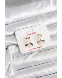 14K Gold Renk Kaplama CM Kadın Küpe