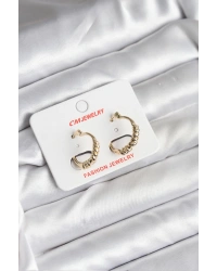 14K Gold Renk Kaplama CM Kadın Küpe