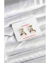 14K Gold Renk Kaplama CM Kadın Küpe