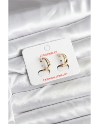 14K Gold Renk Kaplama CM Kadın Küpe