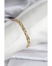 14K Gold Renk Kaplama Zincir Model CM Kadın Bileklik