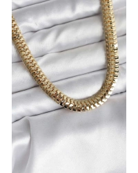 14K Gold Renk Kaplama Zincir Modelli CM Kadın Kolye