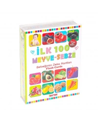 1765 FLASH CARD İLK 100 MEYVELER EĞİTİCİ KARTLAR