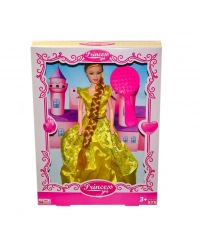 204Uzun  Örgülü Saçlı Prıncess Bebek