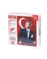 20728 Atatürk ve Türk Bayrağı 1000 Parça Puzzle -KS Puzzle