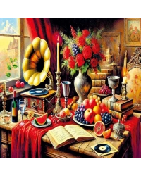 20846 PUZZLE 1000 Silent Melody on a Baroque Table