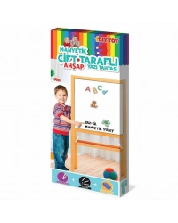 2195 AYAKLI ÇİFT TARAFLI MANYETİK AHŞAP YAZI TAHTASI