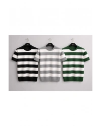 3 Lü Avantajlı Set Erkek Yazlık Fit Premium Kalite Kısa Kollu Triko Tişört