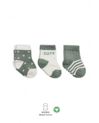 3Lü Penye Cute Stars Soket Çorap BS10115 Nil