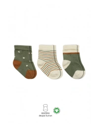 3Lü Penye Kız Soket Çorap 10112 Nil