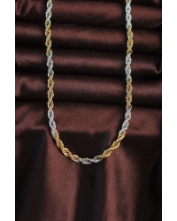 316L Çelik Çift Renk Burgu Tasarımlı Kolye