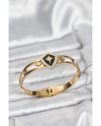 316L Çelik Gold Renk Kutup Yıldızı Kelepçe Bileklik