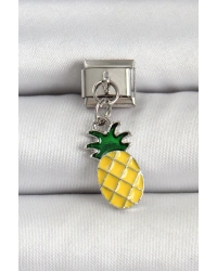 316L Çelik Gümüş Renk Ananas Model Nomination Charm