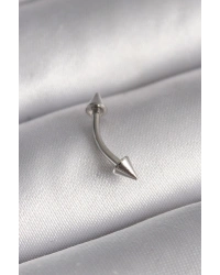 316L Çelik Gümüş Renk Çivi Model Piercing