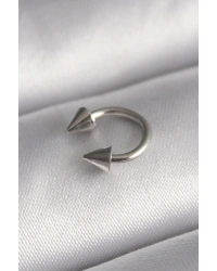 316L Çelik Gümüş Renk Halka Çivi Model Kadın Piercing