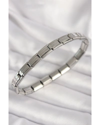 316L Çelik Gümüş Renk İnce Yazılı Nomination Kadın Bileklik