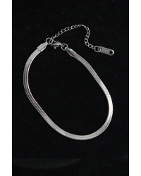 316L Çelik İtalyan Model Gümüş Renk Erkek Bileklik