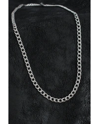 316L Çelik Kalın Klasik Zincir Model Gümüş Renk Erkek Kolye