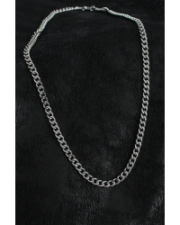 316L Çelik Klasik Zincir Model Gümüş Renk Erkek Kolye