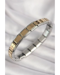 316L Çelik Mix Renk Yazılı Nomination Model Kadın Bileklik