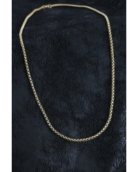 316L Çelik Örme Zincir Model Gold Renk Erkek Kolye