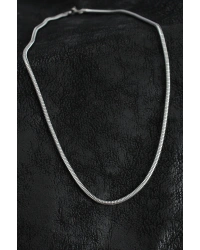 316L Çelik Oval İtalyan Zincir Model Gümüş Renk Erkek Kolye