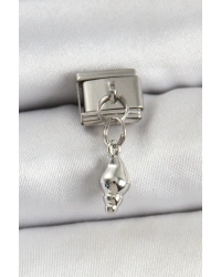 316L Çelik Sallantılı Deniz Kabuğu Model Gümüş Renk Nomination Charm