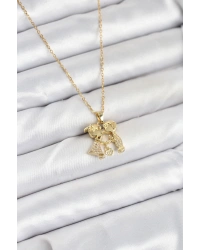 316L Çelik Zincir Gold Renk Erkek Kız Model Kadın Kolye