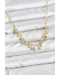 316L Çelik Zincir Gold Renk Kadın Kolye