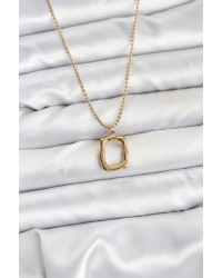 316L Çelik Zincir Gold Renk Model Kadın Kolye