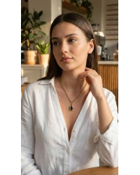 316L Çelik Zincir Gold Renk Vintage Model Kadın Kolye