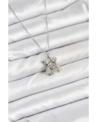 316L Çelik Zincir Gümüş Renk Erkek Kız Model Kadın Kolye