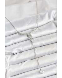 316L Çelik Zincir Gümüş Renk Yılan Model Y Kolye