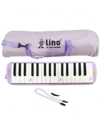 32 Tuşlu Bez Çantalı Melodika Pastel Mor