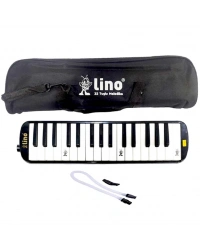 32 Tuşlu Bez Çantalı Melodika Siyah