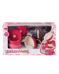 3815-6A Tencere 11 Parça Pembe -Vardem Oyuncak