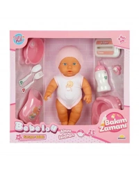 3823 Bakım Zamanı Sesli Gülen Ağlayan Bebek 32 cm -NessiWorld