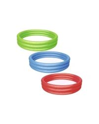 51027 Üç Halkalı Renkli Şişme Havuz 183 X 33cm