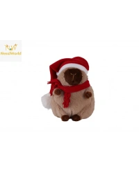 6213 YILBAŞI ŞAPKALI 28 CM KAHVERENGİ KAPİBARA