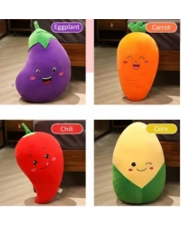 62297 PELUŞ 30CM HAVUÇ,PATLICAN,MISIR,KIRMIZI BİBE