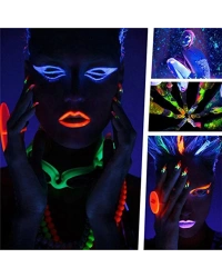 6’lı Neon Boya – UV Işıkta Parlayan Makyaj Seti