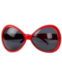 70 li Yıllar Kırmızı Renk Nostalji Yeşilçam Parti Gözlüğü 15X7cm