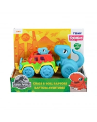 73251 Tomy -  Dino ve Renkli Araç +12 ay