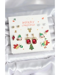 8 Çift Yılbaşı Temalı Kadın Küpe