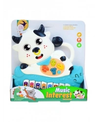 855-193D PİLLİ MÜZİKLİ İNEK PİYANO -ZRV