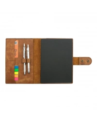 A5 Defter ve Ajanda Kılıfı - %100 Rainbow Deri - KO10001 - Camel